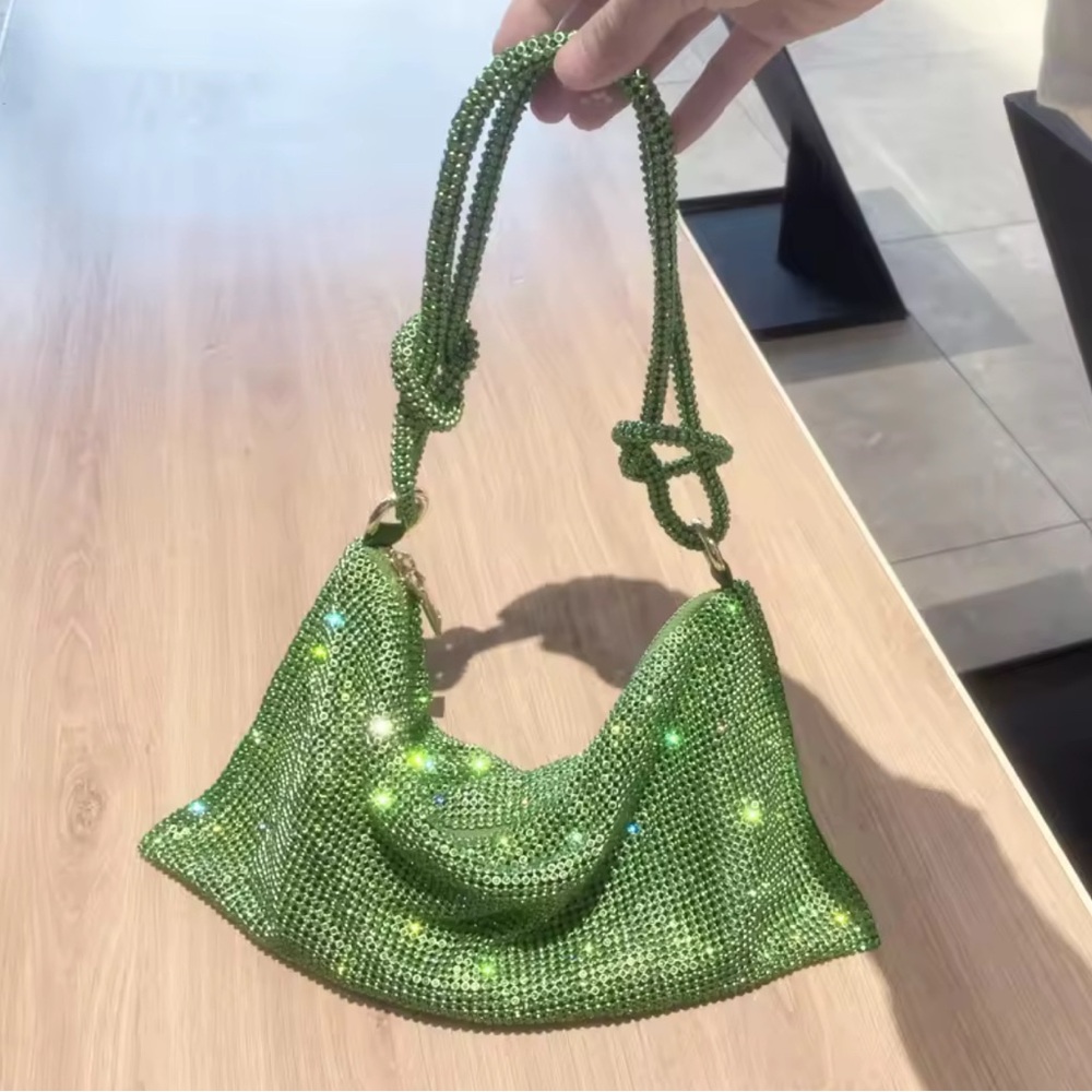 Green Rhinestone Handbag